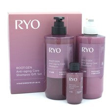 RYO Root:Gen Set de Tratamiento de Champú Cuidado Antienvejecimiento Pérdida de Cabello Volumen 3D K-Beauty