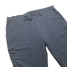 Pantalones de recreo públicos para hombre 40x27 gris carbón tobillo elástico rendimiento atletismo nuevos sin etiquetas