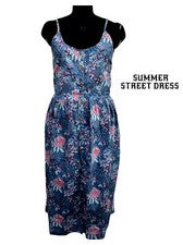 Vestido indio verano calle estampado floral mujer moda ropa algodón fiestawear