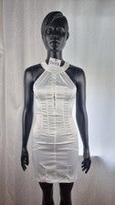 IN Vestido Mujer Talla 36 S Blanco Nuevo con Etiqueta Art 240456