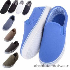 Zapatos de salón ligeros de lona de verano para hombre y caballero con doble refuerzo