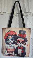 Bolso de Mano Día de Muertos Lindo Pareja Estilo Mexicano Arte