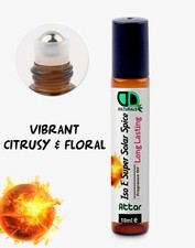 ISO E Super Solar Spice Premium Aceite Perfume Attar 10ML - Fuerza Completa