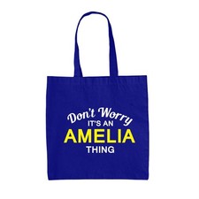 Don' T Worry It's An Amelia Cosa - Lienzo Bolsa - Apellido Personalizado Nombre