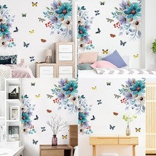 Piezas Nuevas Pegatina Pared Decoración Exquisita Flor Hogar Desmontable