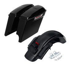 5" Saddlebags Bags 6x9" Speaker Lids Rear Fender Fit For Harley Touring 2014-Up