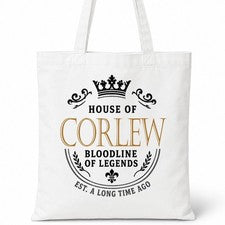 Bolso de Mano CORLEW Casa del Apellido Algodón Idea de Regalo