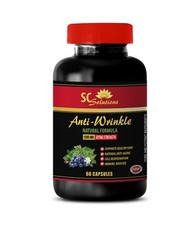 Cabello antienvejecimiento - COMPLEJO ANTIARRUGAS - Antioxidante resveratrol - 1 Botella