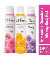 Enchanteur Desodorante en spray perfumado Romantic+Charming+Alluring, 5.1...