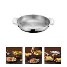 Sartenes de acero inoxidable de doble mango utensilios de cocina olla con