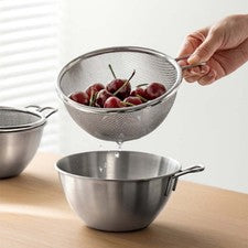201 Escurridor Acero Inoxidable con Malla Ultrafina para Cocina Alimentos Vorber