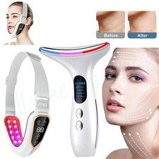 Dispositivo de lifting facial en forma de V con fotón LED cuello antiarrugas cuidado de la piel