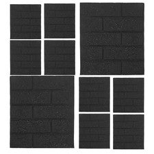 10 piezas adhesivo de pared decorativo para el hogar papel tapiz de ladrillo autoadhesivo