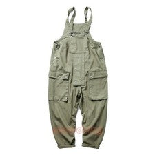 Moda Retro Para Hombres Mono Japonés Mono Informal Suelto Tirantes Pantalones