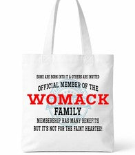 Bolso Shopper Womack Family Regalo Clan Reunión Personalizado
