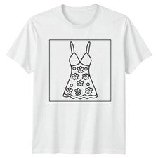 Vestido Floral Diseño Moda Hombre Camiseta Mujer Camiseta Gráfico Unisex Top