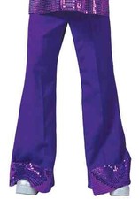 Pantalones de discoteca morados para hombre