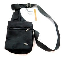 Nuevo TRAVELTON Negro Mensajero Estilo Bandolera Mini Viaje Bolso de Hombro Bolso de Mano
