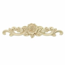 Nuevo Hogar Apliques de Madera Tallado en Madera Calcomanía Decoración de Esquinas Floral