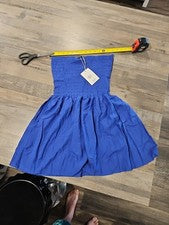 Mini vestido para mujer nuevo con etiquetas, M, cintura elástica, 100 % rayón