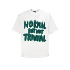 Camiseta Normal Pero No Trivial Estilo Vintage Gráfico Estampado Retro Unisex