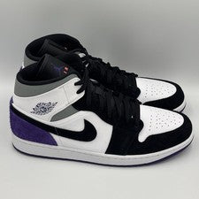 Jordan 1 Mid SE Púrpura 852542-105 Talla 14 Grado B Nuevo Auténtico