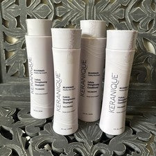 Paquete de 4 champú acondicionador Keranique Rejuvenate Hair Care 12 oz y 8 oz sellado