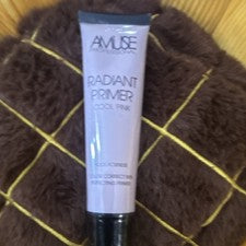 AMUSE Radiant Primer Crema Correctora de Color Rosa Fresco, Ácido Hialurónico 30 ml
