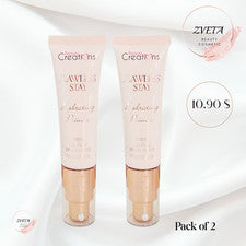 Beauty Creations, Imprimación Hidratante Permanecer Impecable, Pack de 2