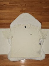 Camiseta Essentials By Drill Clothing para hombre crema manga corta con logotipo talla L nueva con etiquetas