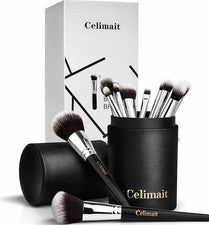 Juego de brochas de maquillaje Celimait profesional y amigable para principiantes con de...