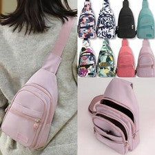Mujer Bolso Bandolera Bolso de Hombro Pecho Viaje Deportes Mochila Bolso de Mano EE. UU.