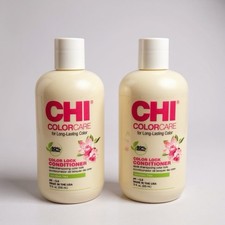 Acondicionador CHI Color Care Color Lock 12 oz paquete de 2 raro descontinuado NUEVO