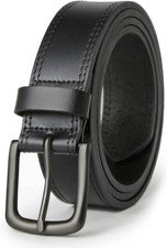 Cinturón De Vestir Moda Casual 2024 Para Hombre Correa De Cuero Negro Jeans EE. UU.
