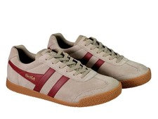 Zapato GOLA Harrier Suede CMA192 Bone Deep Red cuero auténtico zapatillas de hombre