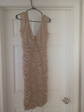 Nuevo Vestido ceñido al cuerpo Nova Taupe de moda para mujer IX