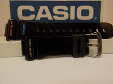 Correa de reloj Casio GWX-5600 correa de resina negra brillante/G-Shock. Correa de reloj GWX5600