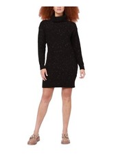 Vestido suéter con costura negra para mujer sin forro noche estrellada talla S