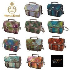 Mini Bolso Cartera Glen Appin Harris Tweed Bervie con Correa para el Hombro Extraíble