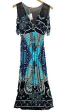 Maxi Vestido Julia Moda Para Mujer Talla 3XL Playa Vacaciones Noche Informal Nuevo con Etiquetas $59