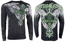 Camiseta para hombre Xtreme Couture by Affliction vista larga motociclista cruz S-5XL