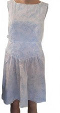 Vestido de moda Wild Fable azul floral claro blanco mini lazo cintura talla XL
