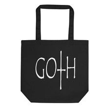Bolso de Mano Blanco Gótico Estilo Oscuro y Morboso Eco Celebración de Halloween