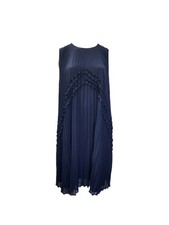 Vestido recto Marina Rinaldi para mujer azul marino dadaísmo cierre botones talla 20W/29 nuevo con etiquetas