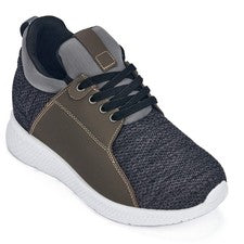 Zapatillas elevadoras CALTO 3,2 pulgadas más altas carbón para hombre - H71923