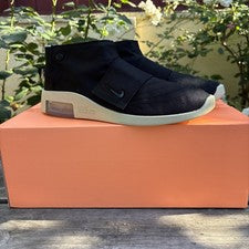 Talla 10 - Nike Air Fear of God MOC Negro 2019 - Nuevo con caja [AT8086-002]
