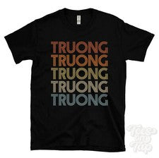 CAMISETA TRUONG ESTILO RETRO REPETIDO Hombre y Mujer Novedad Genial Nombre Regalo