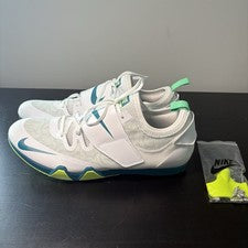 NUEVO Nike Zoom PV Elite Pole Vault Spikes FZ9649 100 blanco abeto para hombre talla 13