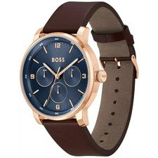 Reloj de cuarzo Hugo Boss Contender para hombre esfera azul 1514126