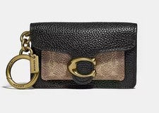 Bolso Coach Mini Tabby Genuino Dije Bronceado Logo Firma/Negro Nuevo con Etiquetas